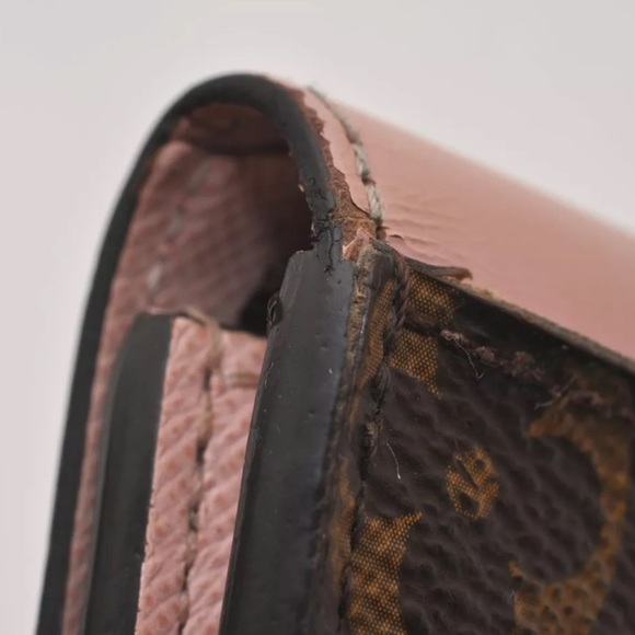 ❤️Louis Vuitton Monogram Portefeuille Zoe Brown and Pink Wallet RARE!!! - Picture 10 of 15